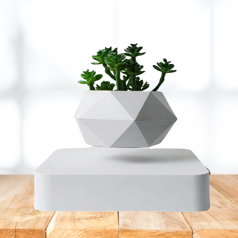 Levitating Flower Pot - Magnetic Suspension