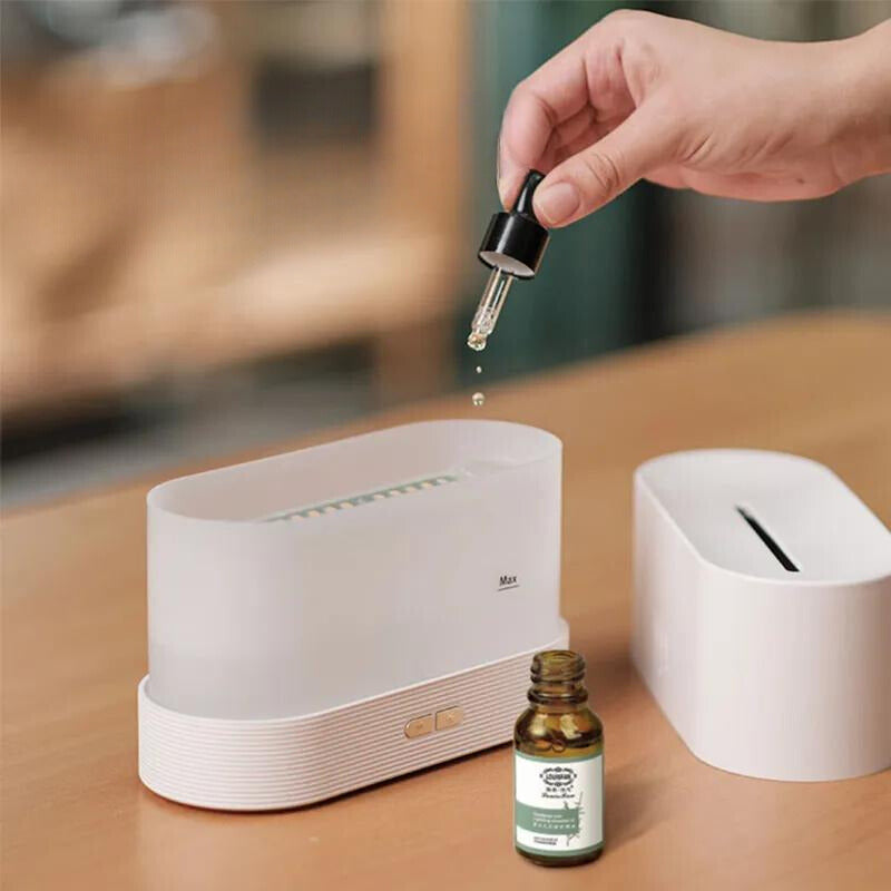 Diffuser Aromatherapy and Flame Effect Air Humidifier