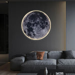 Luxury Creative Art LED Moon Wall Lamp