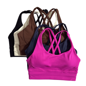 Women Fitness Bra - Soft Cross Back
