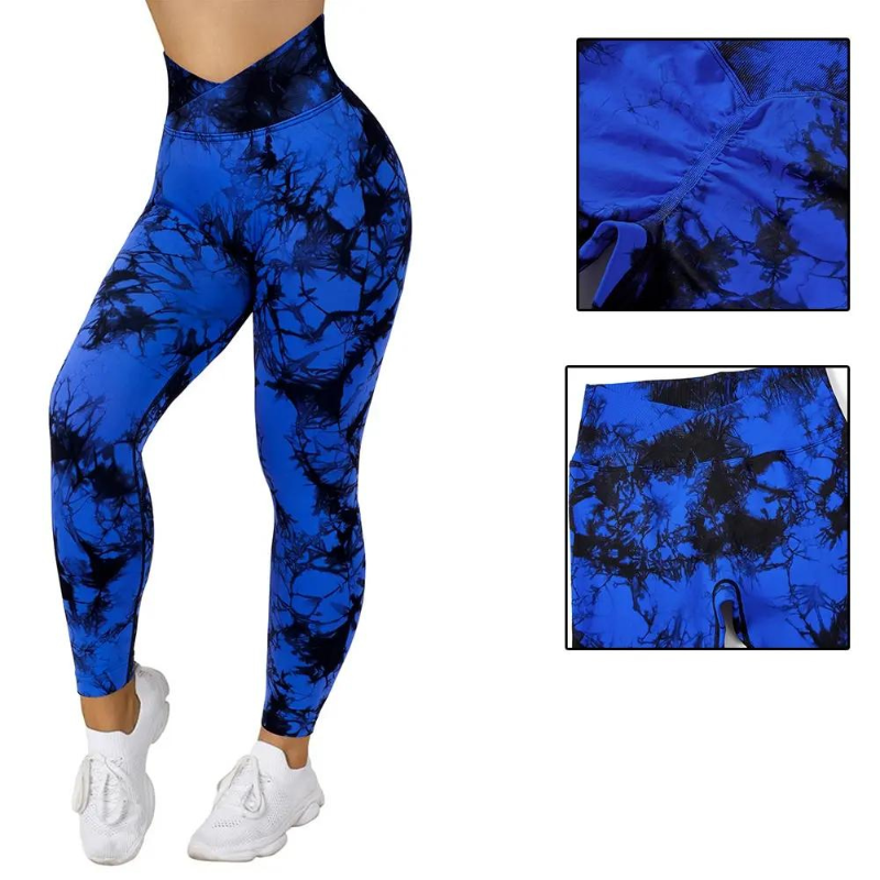 Seamless Women Tie Dye Gyem Legging 