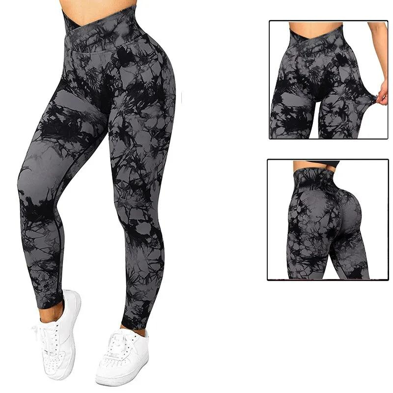 Seamless Women Tie Dye Gyem Legging 