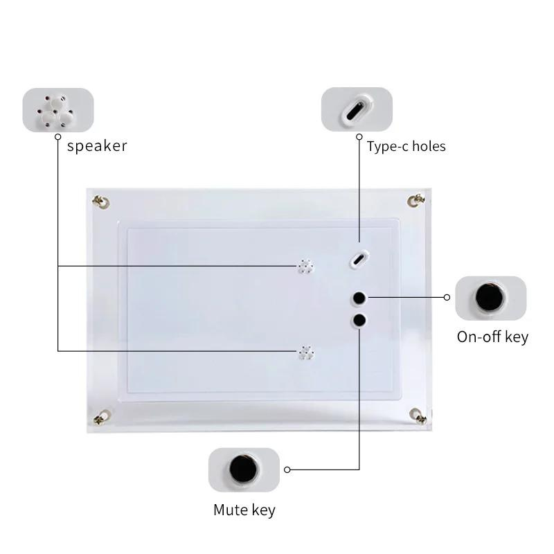 Acrylic Digital Photo Frame - 5/7 Inch