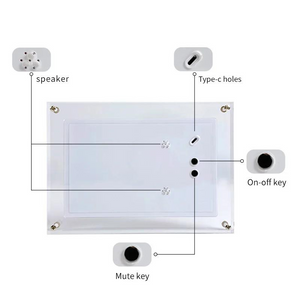 Acrylic Digital Photo Frame - 5/7 Inch