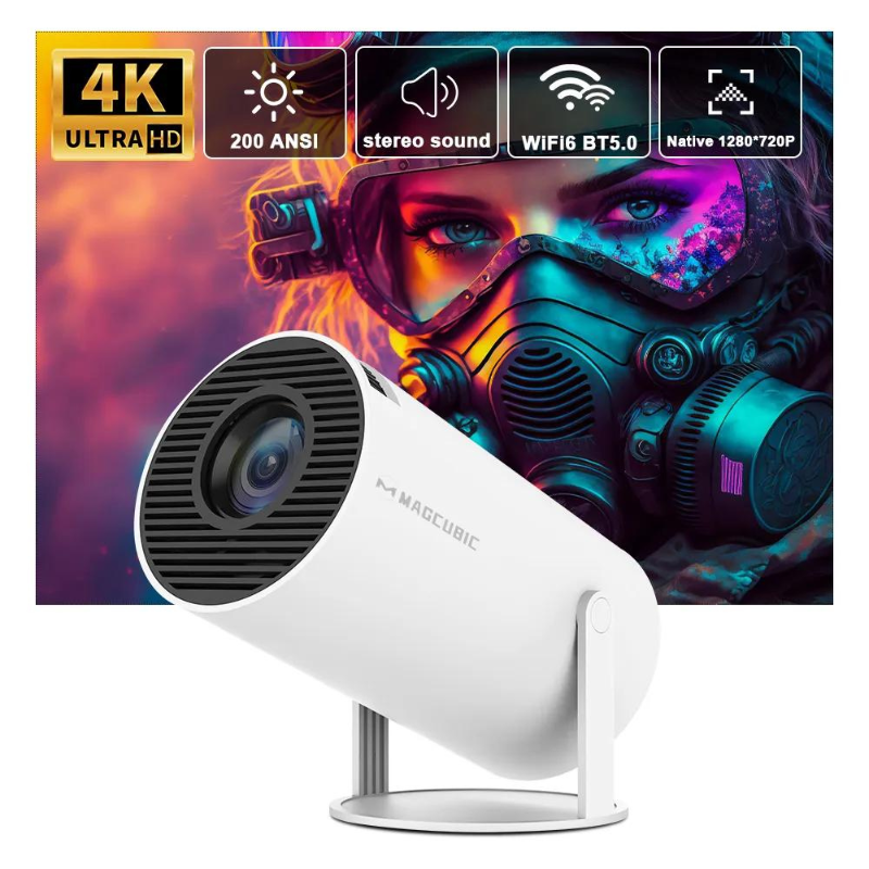 Portable Projector 4K Android 11 - Cinema Outdoor