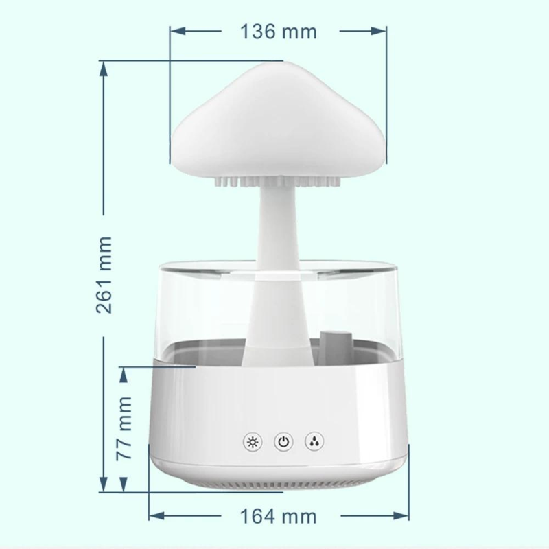 Mushroom Rain Air Humidifier - Aroma Diffuser