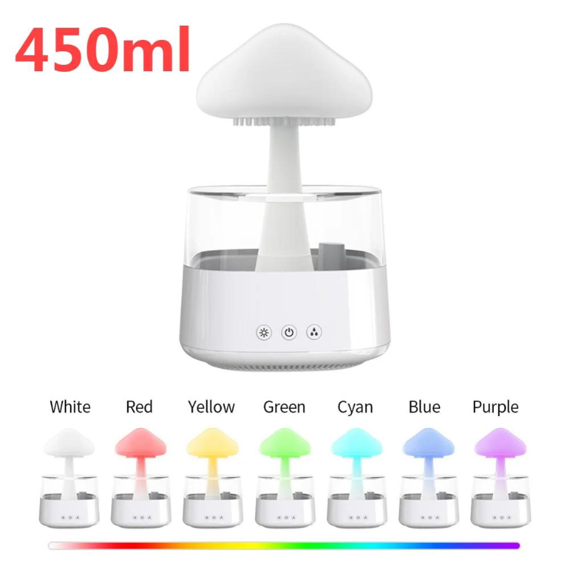 Mushroom Rain Air Humidifier - Aroma Diffuser