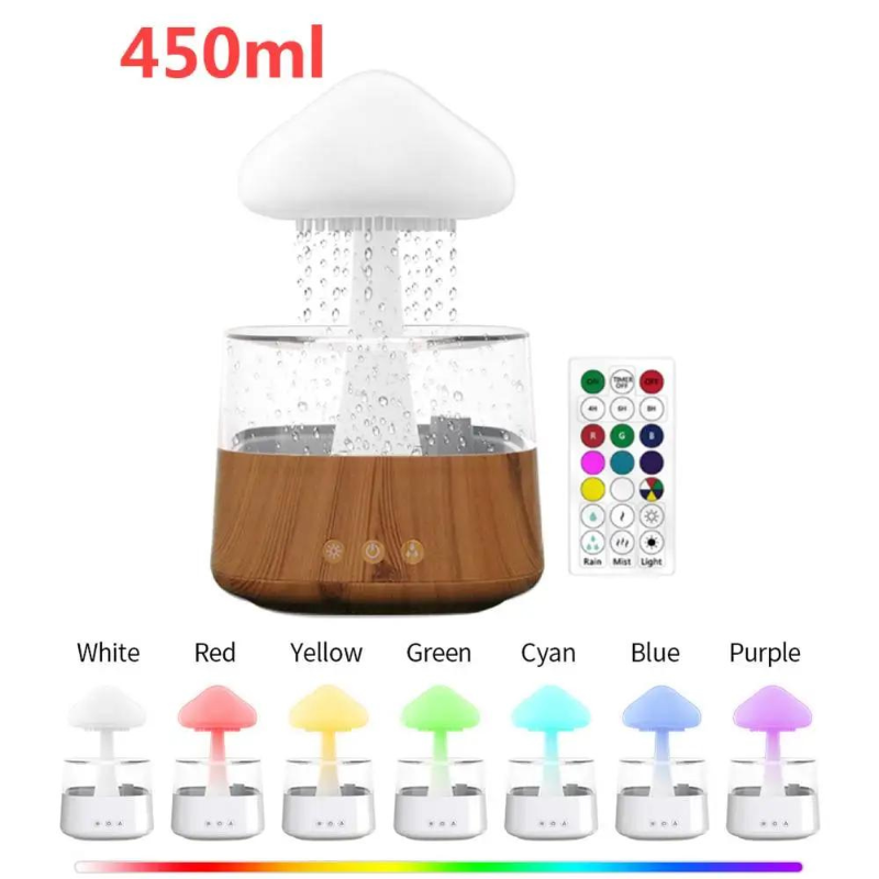 Mushroom Rain Air Humidifier - Aroma Diffuser
