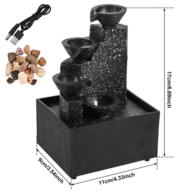 Desktop Waterfall Decoration - Creative Flowing Water 