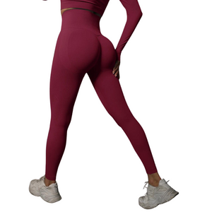 Women Seamless Gym Leggings - High Waist  and Booty Lifting