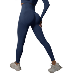 Women Seamless Gym Leggings - High Waist  and Booty Lifting