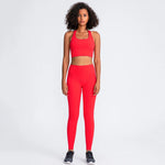Women High Waist Leggings and Bra