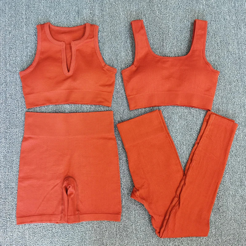 Women Seamless Workout Set - up to 5 Pcs
