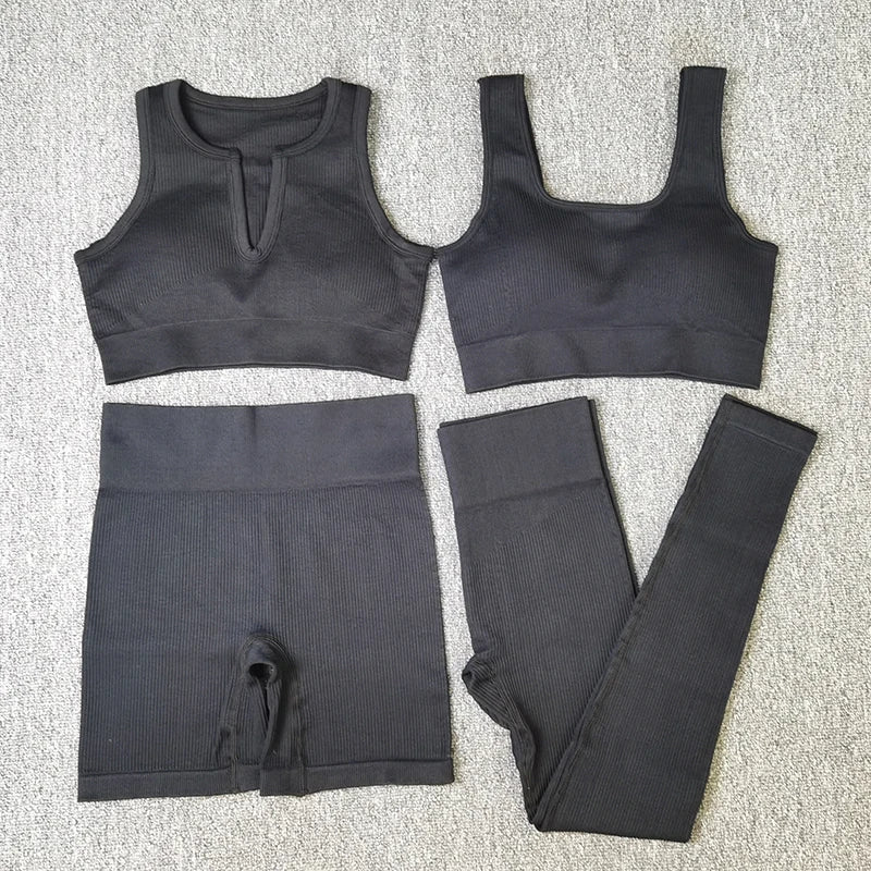 Women Seamless Workout Set - up to 5 Pcs