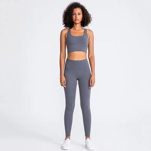 Women Sportswear Set 2 Pcs - Sports Bra and High Waist Legging