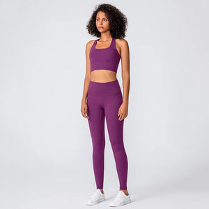 Women Sportswear Set 2 Pcs - Sports Bra and High Waist Legging