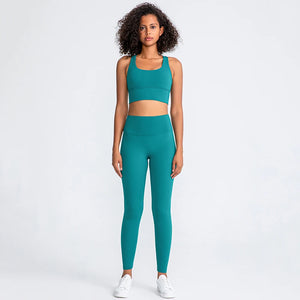 Women Sportswear Set 2 Pcs - Sports Bra and High Waist Legging