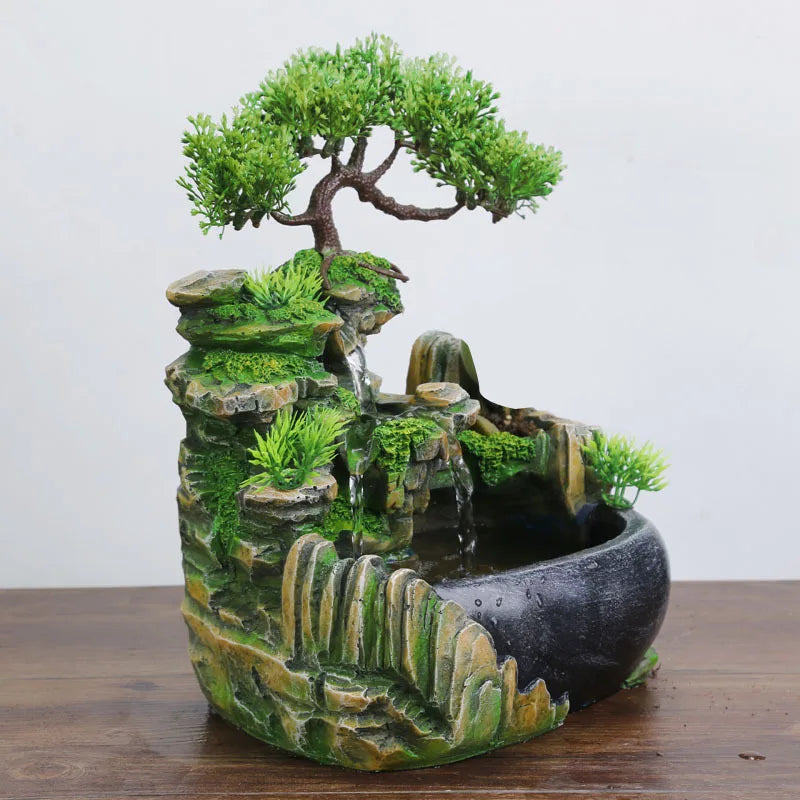 Desktop Waterfall Fountain - LED Lights
