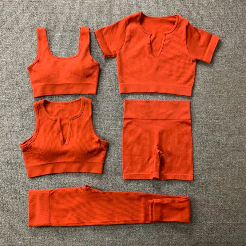 Women Seamless Workout Set - up to 5 Pcs