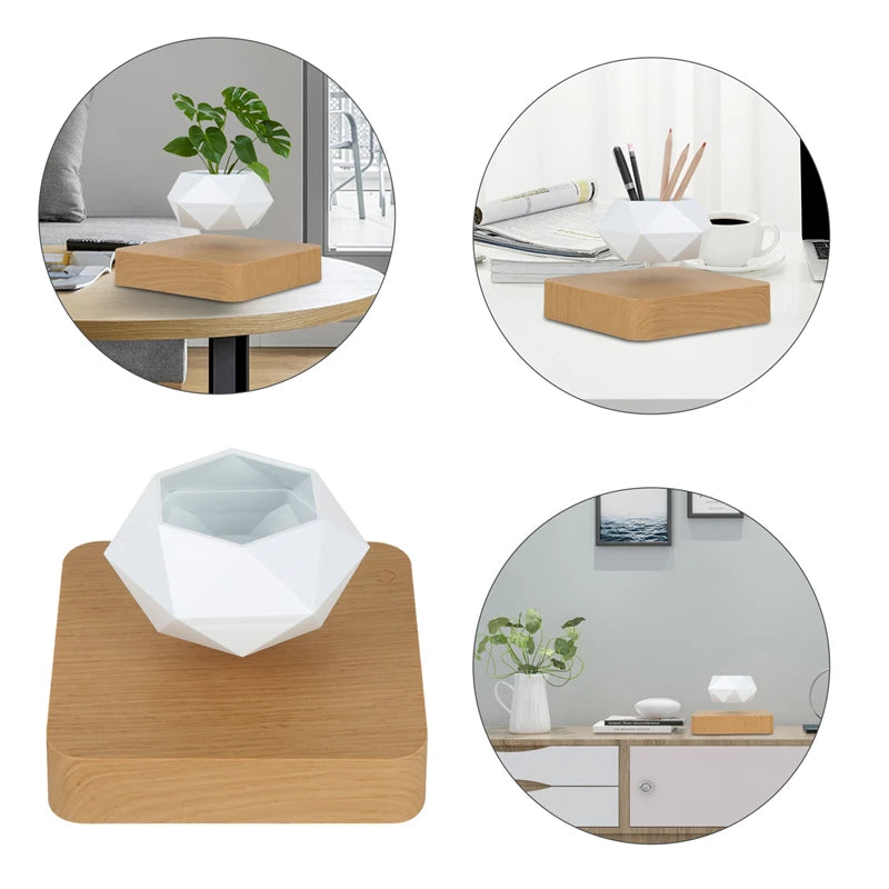 Levitating Flower Pot - Magnetic Suspension