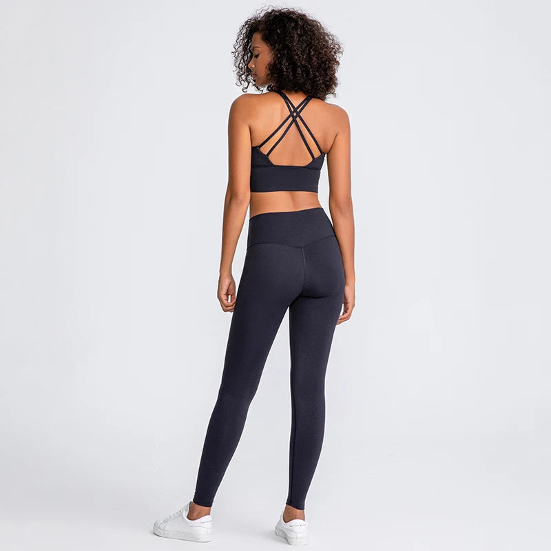 Women Sportswear Set 2 Pcs - Sports Bra and High Waist Legging