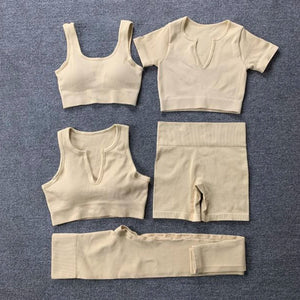 Women Seamless Workout Set - up to 5 Pcs