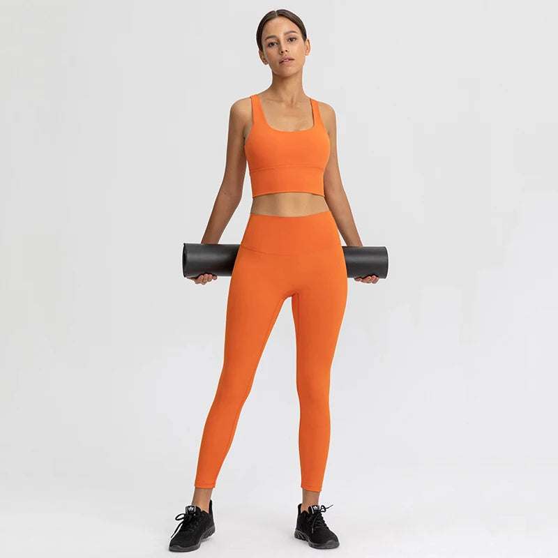 Women Sportswear Set 2 Pcs - Sports Bra and High Waist Legging