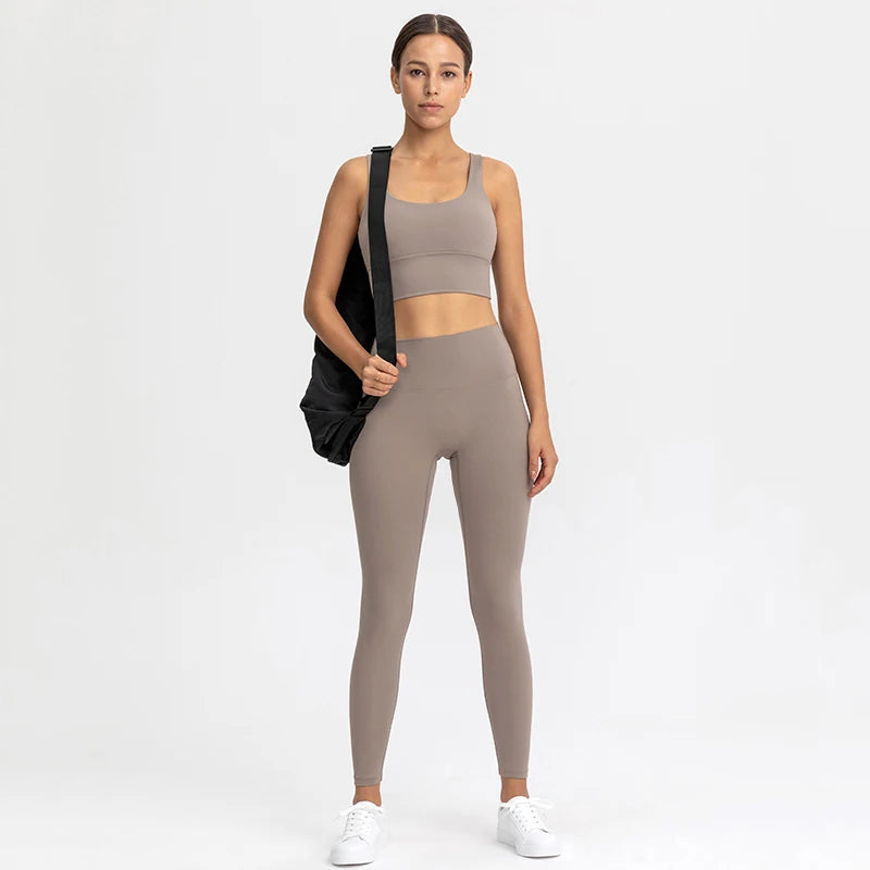 Women Sportswear Set 2 Pcs - Sports Bra and High Waist Legging