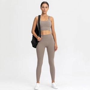 Women Sportswear Set 2 Pcs - Sports Bra and High Waist Legging