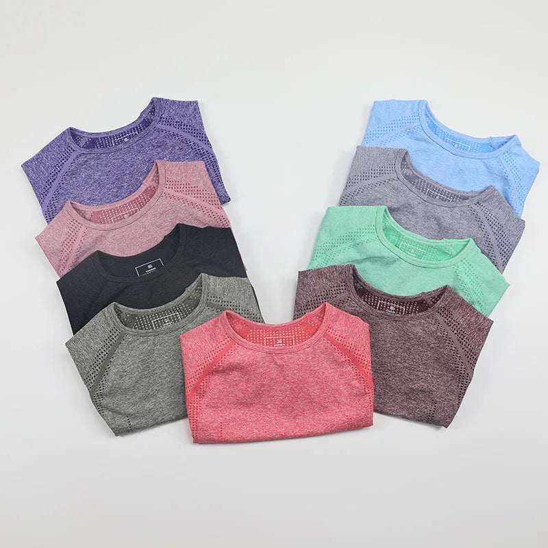 Women Seamless Workout Shirt - 9 Colors Vital