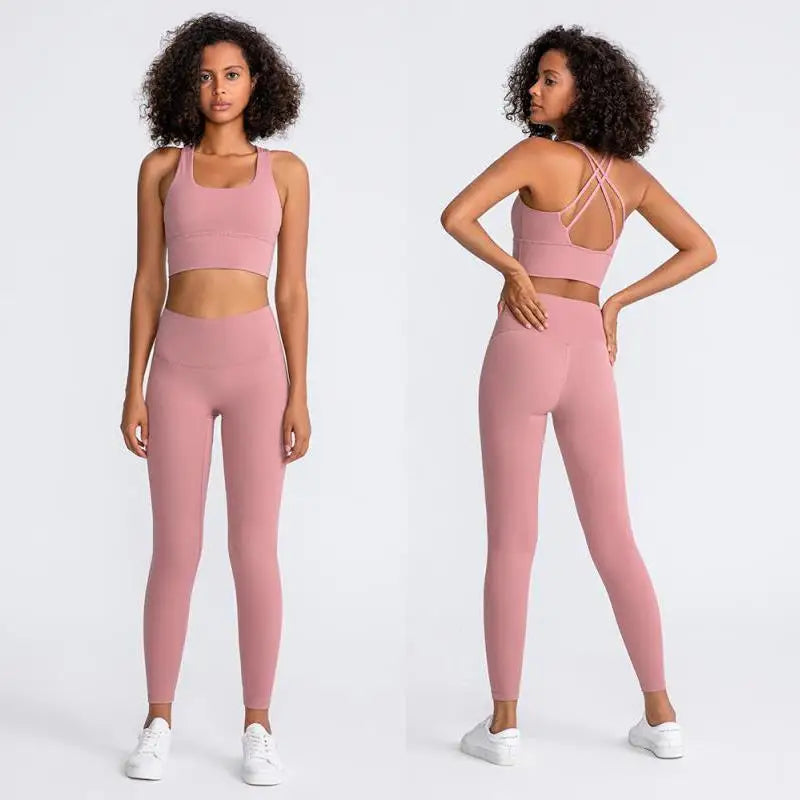Women Sportswear Set 2 Pcs - Sports Bra and High Waist Legging