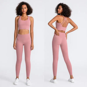 Women Sportswear Set 2 Pcs - Sports Bra and High Waist Legging