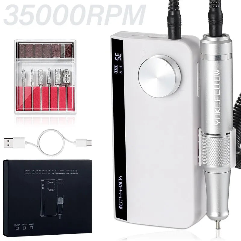 Professional Electric Nail Drill - Manicure Machine For Acrylic Gel Nails