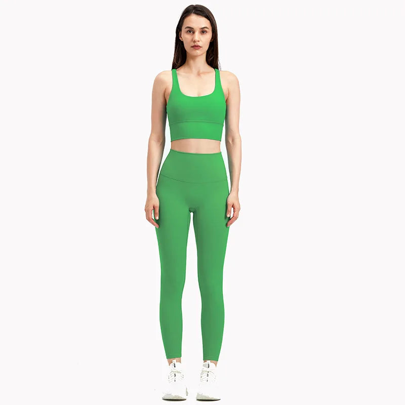 Women Sportswear Set 2 Pcs - Sports Bra and High Waist Legging