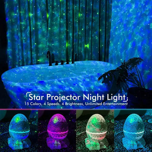 Dinosaur Egg Shell - Galaxy Projector