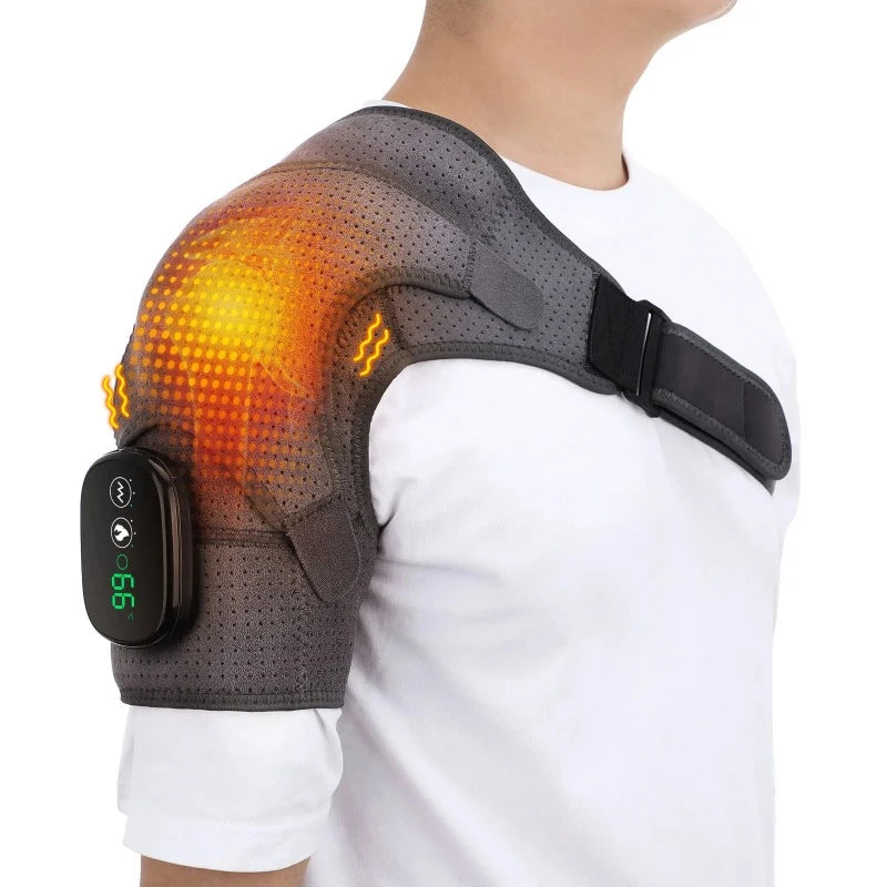 Electric Shoulder Massager - 2 In 1 Heating Vibration and Massage