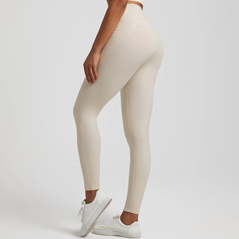 Nude No Front Seam Workout Legging - 3 Pockets1