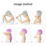 Women Quick-Drying Hair Towel - Microfiber Wisp