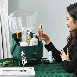 Cosmetic Storage Box - Makeup Organizer With Drawer