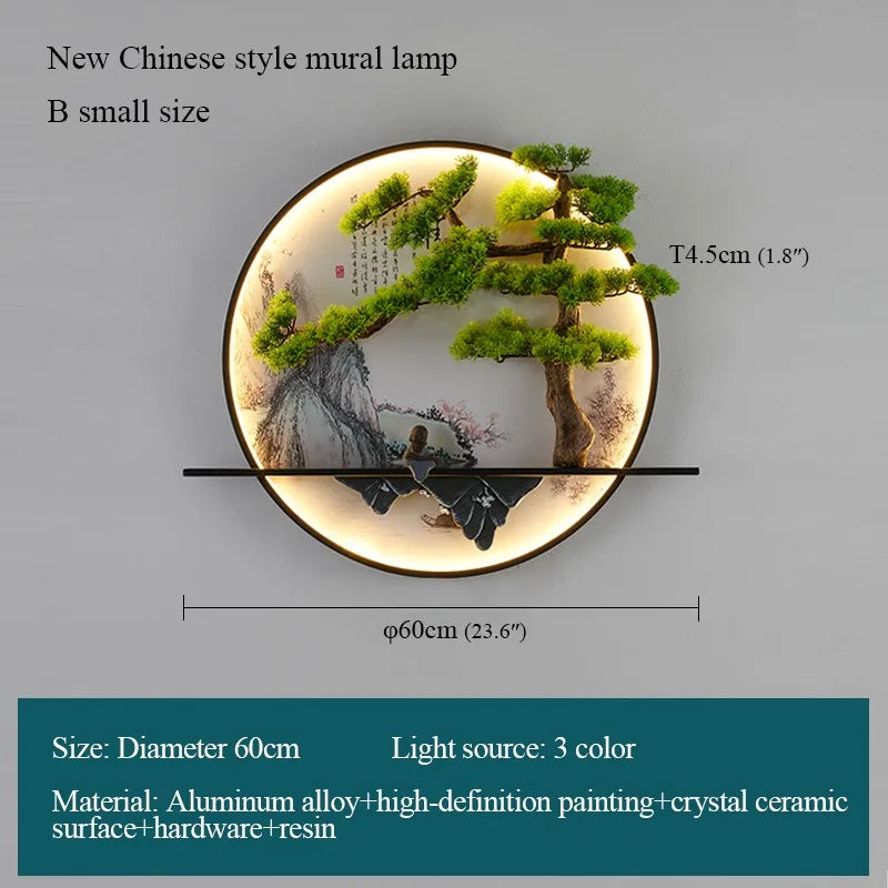 Modern Wall Landscape Picture - Lamp LED