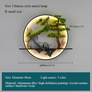 Modern Wall Landscape Picture - Lamp LED