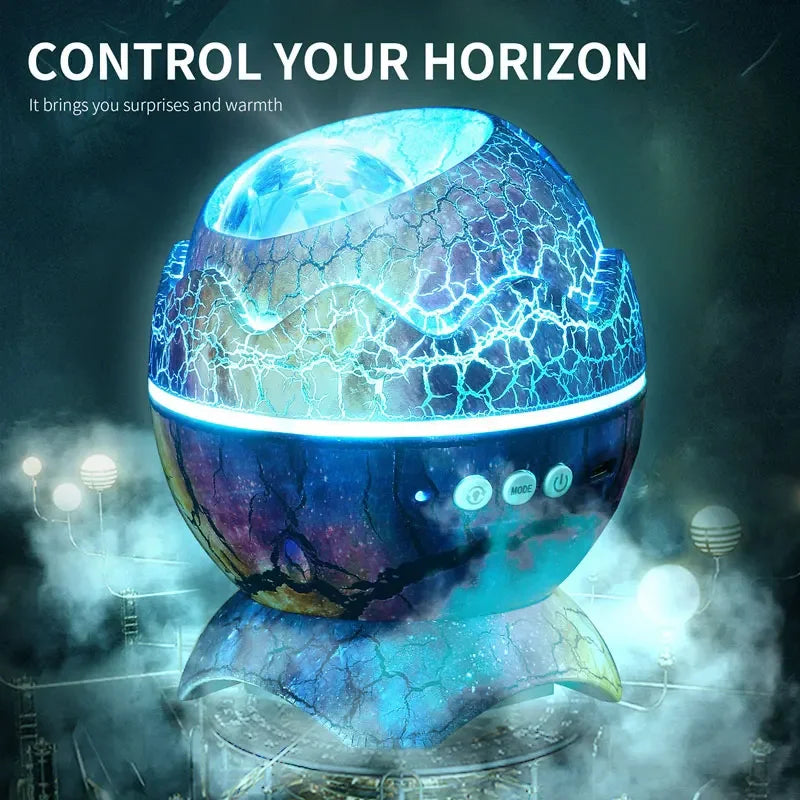 Dinosaur Egg Shell - Galaxy Projector