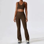 Seamless Women Sportswear - Set 2Pcs Gym Legging and Top Short/Long Sleeve