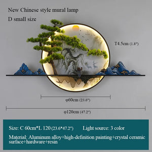 Modern Wall Landscape Picture - Lamp LED