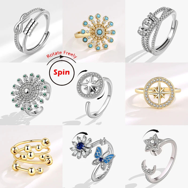 Fashion Crystal Calm Ring