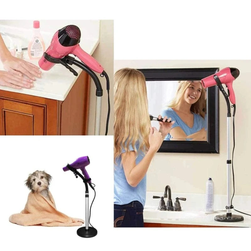 Adjustable 360 Degree Rotating Hair Dryer Stand