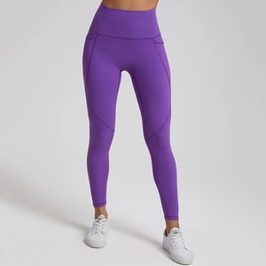 Nude No Front Seam Workout Legging - 3 Pockets