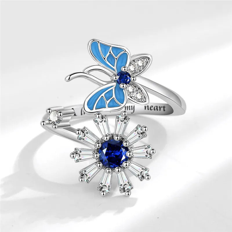 Fashion Crystal Calm Ring
