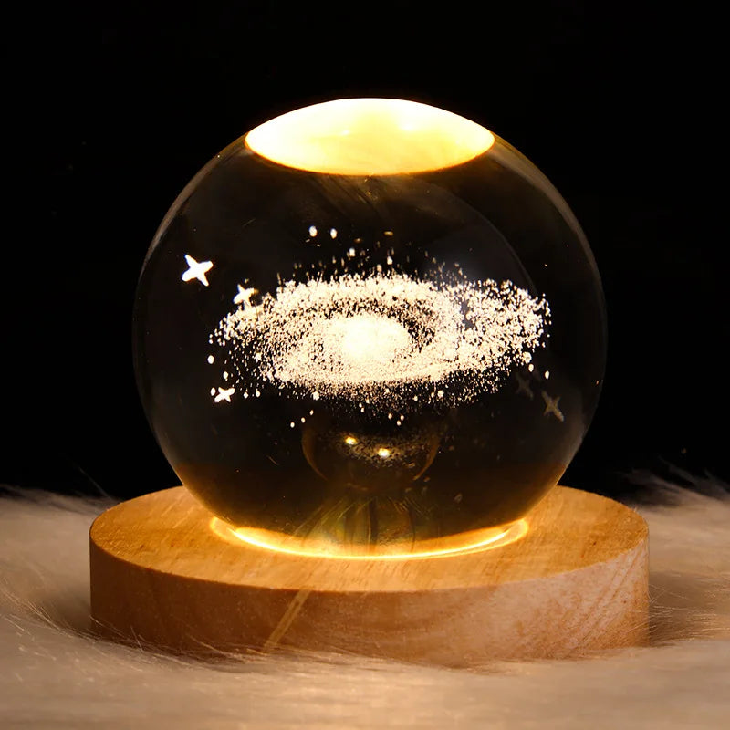 Luminous Crystal Ball Night Light - Atmosphere Projection