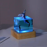 3D Marine Animals Cube - LED Table Lamp